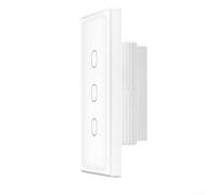 Yelvera Interruttore touch a parete intelligente abilitato WiFi 120-Type Design del pannello che supporta 1 2 o 3 circuiti per EWeLink e materia (3 vie)