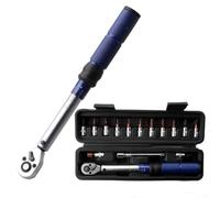 Yelvera Kit chiave dinamometrica professionale da 1/4 di pollice per biciclette con 15 strumenti tra cui Torx esagonale e asta di prolunga da 100 mm