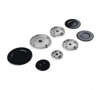 Yelvera Set di 8 cappucci per fornello a gas e fornelli, kit di ricambio per stufe a gas Shabaf, coperchio in ferro che supporta anche la diffusione della fiamma durante la cottura (concavo)