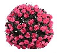 Yelvera Sfera di rose da appendere in giardino, decorazione per strutture educative, centri sanitari e biblioteche (24 cm)