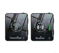 Yelvera Sistema auricolare wireless 2 4G con trasmissione audio stabile e batteria ricaricabile per artisti (1 set)