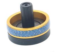 Yelvera Tappo di coda in sughero di gomma di precisione con anima in alluminio e gruppo anello decorativo in filo metallico ID da 23 mm (K)