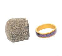 Yelvera Tappo di coda in sughero di gomma di precisione con anima in alluminio e gruppo anello decorativo con filo metallico ID da 23 mm (F)