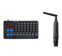 Yelvera Wireless-capable 32-Channel per 512 Controller con 3000mAh batteria ricaricabile, 8 cursori e uscita segnale standard (fascia alta)