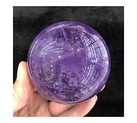 YELVQI 5A cristallo naturale quarzo arcobaleno ametista sfera energia sfera Reiki pietra casa ufficio acquario decorazione accessori gemma supporto spirituale (dimensioni: 10-10,5 cm)