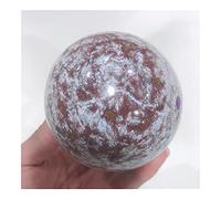 YELVQI Cristalli naturali Quarzo Ocean Jasper Sfera Energia Reiki Pietre Camera Casa Ufficio Acquario Decorazione Accessori Pietra preziosa Supporto spirituale (Dimensioni: 9-9,5 cm)