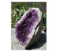 YELVQI Naturale Ametista Foro Cristallo Quarzo Brasile Energia Lucky Decor Supporto spirituale