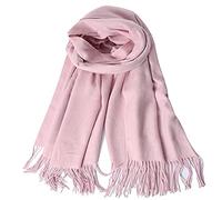 YELYAN Sciarpa da donna in cashmere invernale a maglia fine sciarpa sciarpa sciarpa calda, Colore: rosa., Taglia unica