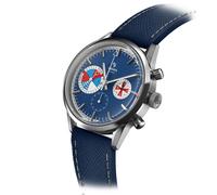 YEMA Yachtingraf Cronografo Acciaio Ibrido Meccanico Quarzo Blu Orologio Uomo