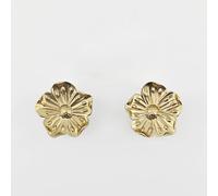 YEMCHI Confezione da 2 pomelli per cassetti in ottone massiccio a forma di fiore, 40 mm, per cucina e armadietti, pomelli a petalo per comò, pomelli decorativi per mobili per armadietti (fiore in