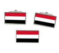 Yemen Bandiera Gemelli E Fermacravatta Set
