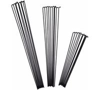 YEMENGGB 36 raggi e nippli per bicicletta in acciaio inox, 13 G, 13 K, diametro 2,2 mm, lunghezza 100-300 mm, curva a J, colore nero (125 mm)