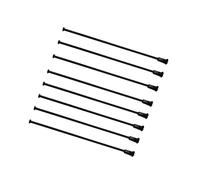 YEMENGGB Set di 36 pezzi da 10 g, diametro 3,1 mm, colore nero, corpo rotondo, diametro uguale, materiale 45#, raggi per bici elettrica, con tappi, parti di bicicletta (lunghezza 204 mm)