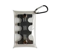 Yen Coin Organizer, Portable Coin Dispenser, 6 Slot Hard Case Sorter, Compact Currency Storage Pouch, Lightweight Travel Accessory for Shopping, Wallet, Purse, Outdoor, Men, Display, 5.51x3.15 inches