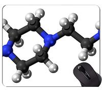 YENDOSTEEN Elementi di Chimica in Tappetino per Mouse in similpiperazina, su Misura, in Stile Astratto