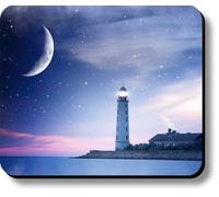 YENDOSTEEN Faro Decorativo di Arte del Cuscinetto di Topo sotto Il Cielo Stellato