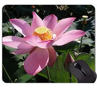 YENDOSTEEN Flower Water Lily Lotus Mouse Pad Personalizzato con Tappetino per Mouse - Lotus Mouse Pad con Bordi cuciti