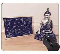 YENDOSTEEN Il Tappetino per Mouse di Gioco Life Quotes, Buddha Character è la Prima e L'Ultima Parola del Successo