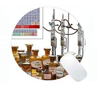 YENDOSTEEN Laboratorio di Chimica con i tappetini per Il Mouse Rotondi grafici di Formula di Scienza dell'esposizione su Misura, Cuscinetto di Topo Rotondo dell'ufficio Medico