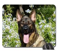 YENDOSTEEN Tappetini per Il Mouse - Cane da Pastore Tedesco Pet Happy Funny Face Tongue