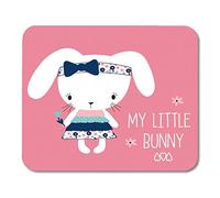 YENDOSTEEN Tappetini per Il Mouse Carino My Little Bunny Girl Buona Pasqua Baby Greeting Coniglio Mouse Adorabile per Notebook