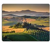 YENDOSTEEN Tappetini per Il Mouse Centro Storico in Europa al Tramonto con Dimensioni del Pad del Mouse da Gioco Personalizzate per Il Desktop Personalizzate