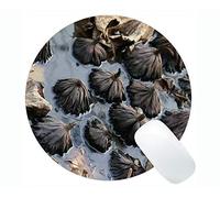 YENDOSTEEN Tappetini per Mouse Lotus Rotondi Personalizzati con Disegno a Colori Floreali - Tappetino Mouse Rotondi Lotus Selvaggio con Bordi cuciti