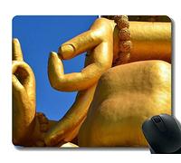 YENDOSTEEN Tappetini per Mouse Personalizzati, filosofia della Vita, Grande comprensione, Tappetino per Mouse Buddha con Bordo Cucito...