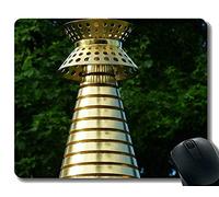 YENDOSTEEN Tappetini per Mouse Personalizzati, vedendo Il divieto, Tappetino per Mouse Buddista Stupa con Bordo Cucito