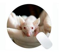 YENDOSTEEN Tappetini per Mouse Rotondi di Chimica Funky su Misura, Tappetino per Mouse Rotondo in Gomma Animale