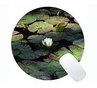 YENDOSTEEN Tappetino per Il Mouse Rotondo Gaming Mouse di Fiori Viola della Natura - Tappetini per Mouse Rotondi Lotus