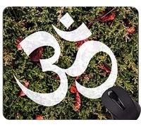 YENDOSTEEN Tappetino per Mouse Antiscivolo, Tappetino per Mouse per Ufficio con Statua di Buddha Om