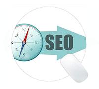 YENDOSTEEN Tappetino per Mouse Circolare da Gioco con Mappa, Non mollare mai Le Parole con i tappetini per Mouse Rotondi con ottimizzazione dei Motori di Ricerca della Bussola