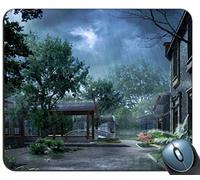 YENDOSTEEN Tappetino per mouse da gaming con cuciture di precisione, Giappone Digital Nature Pattern Personalizzato Rectangle Tappetino per mouse in gomma antiscivolo