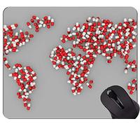 YENDOSTEEN Tappetino per Mouse da Gioco di genetica di astrattismo di Chimica astrattiva di Scienza, Tappetino per Mouse di World Office