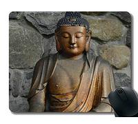 YENDOSTEEN Tappetino per Mouse da Gioco, Lavora sodo, Non Dimenticare Il Tuo Cuore, tappetini per Mouse Buddha