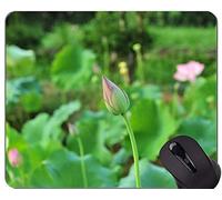 YENDOSTEEN Tappetino per mouse di gioco Lotus Flowers Serenity - Tappetino per mouse Lotus rosa con bordo cucito