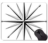 YENDOSTEEN Tappetino per Mouse di Gioco, Nature Morte con Tappetino per Mouse in Gomma Rosa dei Venti