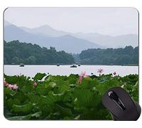 YENDOSTEEN Tappetino per Mouse Lotus Flower Water Lily con Bordo di Chiusura - Tappetini per Mouse da Gioco Personalizzati rettangolo