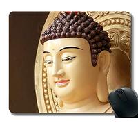 YENDOSTEEN Tappetino per Mouse Personalizzato, Grande Terra, Grande Acqua, Grande Fuoco, Grande Vento, Mousepad con Base in Gomma Antiscivolo per Statue di Buddha
