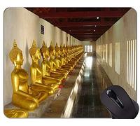 YENDOSTEEN Tappetino per Mouse Personalizzato, Monk Statue Buddha Zen Personalized Rectangle Gaming Mouse Pads