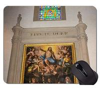 YENDOSTEEN Tappetino per Mouse Personalizzato, Padiglione per Mouse Buono e diabolico dell'Italia Buddha con Bordo Cucito