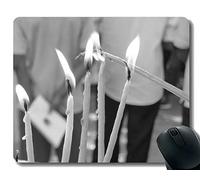 YENDOSTEEN Tappetino per Mouse Personalizzato, The Buddha’S Quest, The Teaching Concept, Candle Mousepad con Base in Gomma Antiscivolo