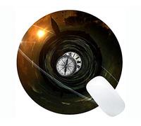 YENDOSTEEN Tappetino per Mouse Rotondo Compass Gaming Personalizzato, Magic Compass Tappetino per Mouse Rotondo Venice con Bordo Cucito