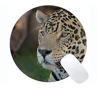 YENDOSTEEN Tappetino per Mouse Rotondo con Bordo di Chiusura, tappetini per Mouse Rotondi leopardati Jaguar Cat Family