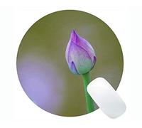 YENDOSTEEN Tappetino per Mouse Rotondo con Gioco in Gomma Antiscivolo in Gomma per Farfalle Lotus - Tappetini per Mouse Rotondi Lotus