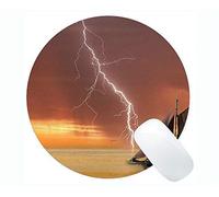 YENDOSTEEN Tappetino per Mouse Rotondo da Gioco Bussola Personalizzato, Corda per Bussola e Tappetino per Mouse Rotondo in Gomma per Occhiali