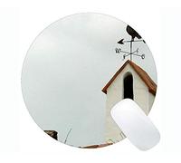 YENDOSTEEN Tappetino per Mouse Rotondo da Gioco in Gomma Antiscivolo, Bussola per Mouse Rotonda misteriosa Villa De Leyva