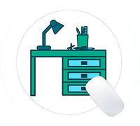 YENDOSTEEN Tappetino per Mouse Rotondo da Gioco in Gomma Antiscivolo, Non rinunciare alle Parole con Il Tappetino per Mouse Rotondo in Gomma per Ufficio della Bussola