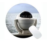 YENDOSTEEN Tappetino per Mouse Rotondo in Gomma Antiscivolo con Bussola, Tappetino per Mouse Rotondo con Bussola Multifunzione